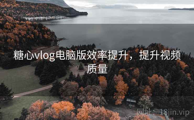 糖心vlog电脑版效率提升,提升视频质量